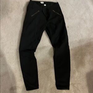 J. Crew Black Slim Zip-Front Chinos